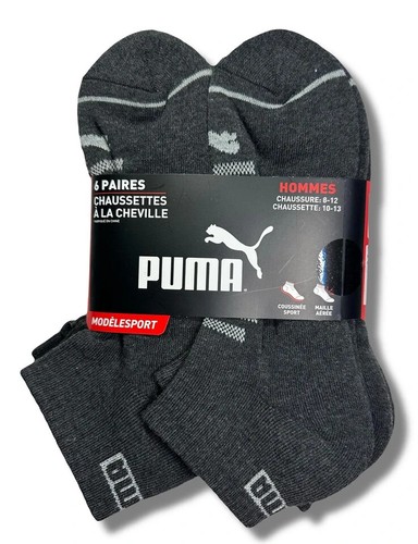 PUMA SOCKS MEN'S - QUARTER CREW - SIZE 10-13 - PACK 6 - Picture 54 of 56