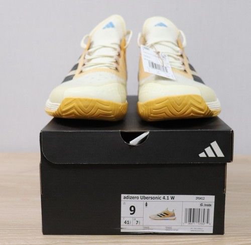 Adidas Adizero Ubersonic 4.1 Tennis Orange Off White Shoes IF0412 Women's Size 9 - Picture 2 of 11