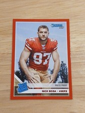 2019 Donruss Press Proof Red Nick Bosa Rated Rookie #316 49ers