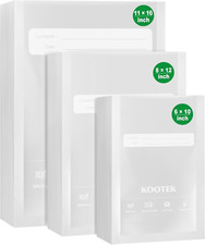 Vacuum Sealer Bags, 150 Gallon 11" X 16", Quart 8" X 12" and Pint 6" X 10" Vacuu