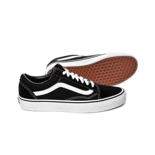 Zapatillas clásicas VANS OLD SKOOL negras deportivas ocio zapatos de skate NUEVO unisex - Imagen 7 de 8
