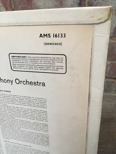 Mercury Stereo AMS 16133 Dvorak Cello Concerto Janos Starker Antal Dorati ED1 UK - Picture 4 of 12