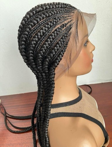 Braided Wig. Cornrow Full Lace Braided Wig. - Picture 8 of 10