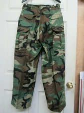 US GI M65 Woodland Camo Field Pants Trousers Talon Zipper Small Regular 1985 NOS
