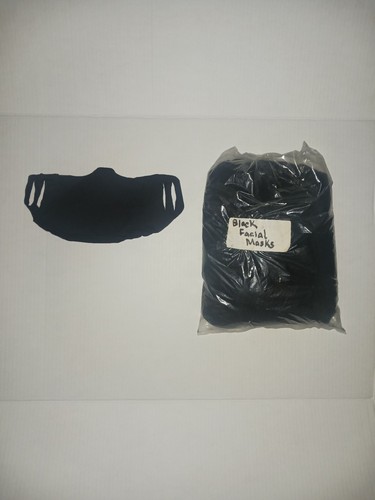 Bella + Canvas Black Facial Masks Light Weight Fabric Facial Cover 100%... - Picture 6 of 14