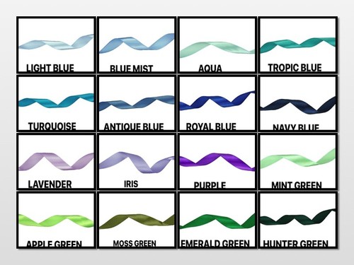 100 Yards Roll 1/4" SINGLE FACE SATIN Ribbon 100% Polyester 1/4" Choose Color - Picture 2 of 44
