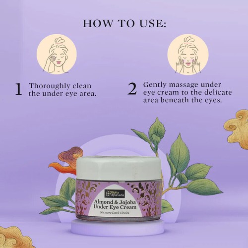 BIPHAAYURVEDA – Mandel- und Jojoba-Augencreme, keine Augenringe mehr, 100 %... - Bild 5 von 6