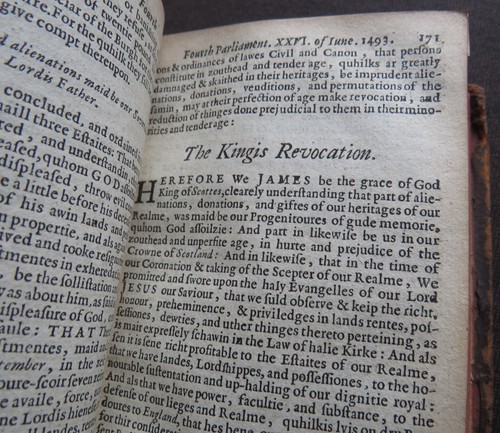 LAWS ACTS PARLIAMENT JAMES I-VI MARY~1682~ BAN FOOTBALL & GOLF Ravishing Women - Foto 10 di 24