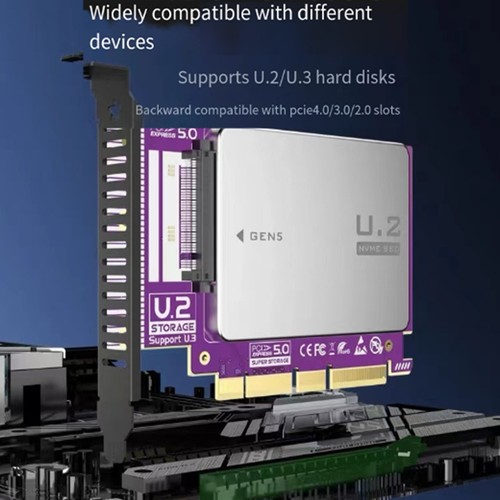 PCIe 5.0 auf U.2 (SFF-8639) Adapter, 128 Gbit/S GEN5 U.2 SSD auf PCIE X4 X81265 - Bild 5 von 6