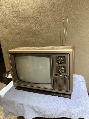 1980s AOC Woodgrain 13” Color Retro Gaming CRT TV, Model C3720A. Taiwan. Works - Picture 12 of 12