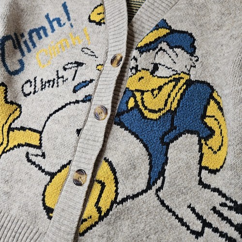 Cárdigan suéter tejido Pato Donald vintage sin marca talla pequeña unisex adulto - Imagen 2 de 6