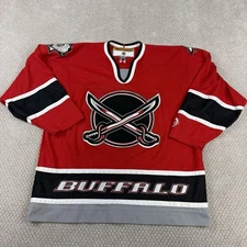 VTG Koho Buffalo Sabres NHL Red Alternate Butterknives Blank Hockey Jersey XL