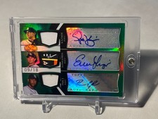 2009 Topps Triple Threads Auto ASG Majestic Tag Relic /18 Longoria/Price/Kazmir