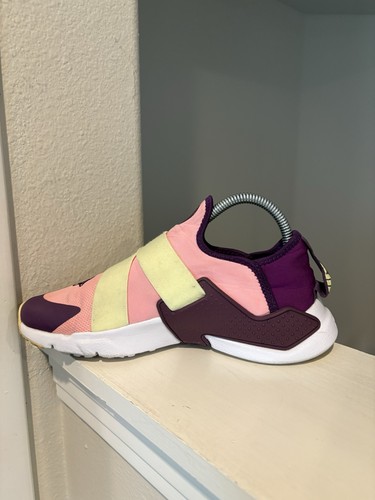 NIKE Huarache Extreme GS Pink Citron Sneakers Size 5Y / 6.5 Women’s AV8239-600 - Picture 4 of 9