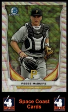 2014 Bowman #CTP-23 Reese McGuire Chrome Top Prospects Silver Wave #/25