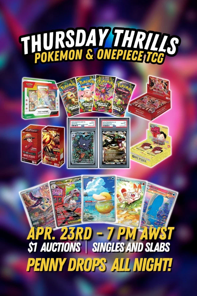 $1 Auction | Singles | Slabs | Sealed 🔥