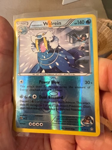 Team Aqua's Walrein 5/34 Double Crisis Holo Neu aus Paket, UNGRADED, NM!!