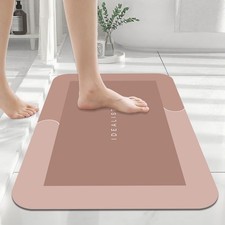 Solid Diatomaceous Earth Bath Mat Minimal Bathroom Style