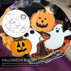 10pcs Halloween -Keksformen Edelstahlfrüchte (zufälliger Stil)