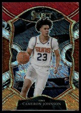 2020-21 Panini Select #21 Cameron Johnson Red White Orange Shimmer