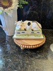 Cow Shaped Butter Dish - Farm Setting