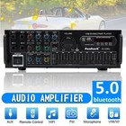Bluetooth5.0 HiFi Sunbuck 2000W stereo Karaoke Power Amplificatore FM USB SD AUX