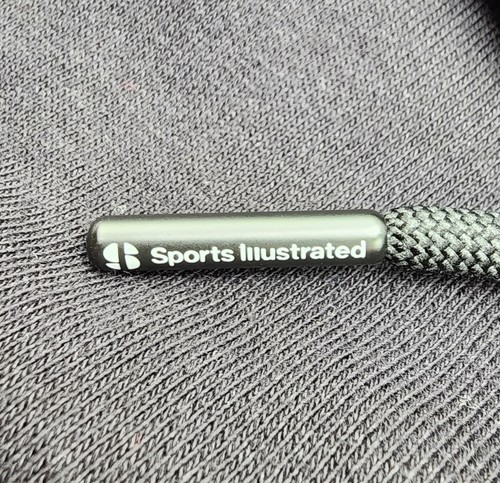 Felpa nera con cappuccio e zip davanti Sports Illustrated SI, XL - Foto 12 di 18