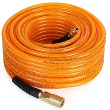 Air Compressor Hose 1/4 Inch x 100 Feet Flexeel Reinforced Polyurethane PU Ai...