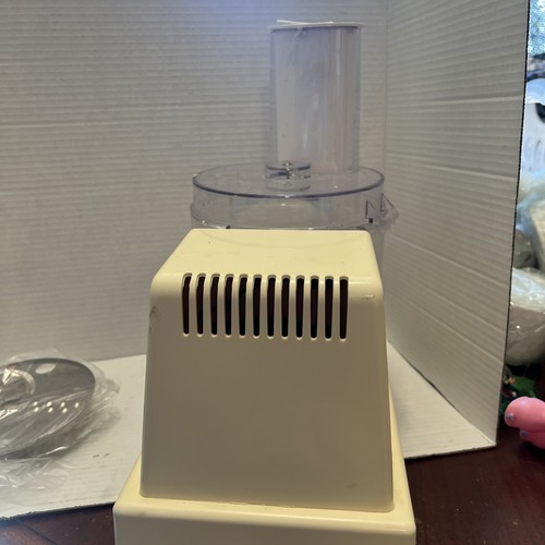 Vtg Hamilton Beach Scovill 2 Speed Food Processor Model 717AL Almond Working - Picture 7 of 9