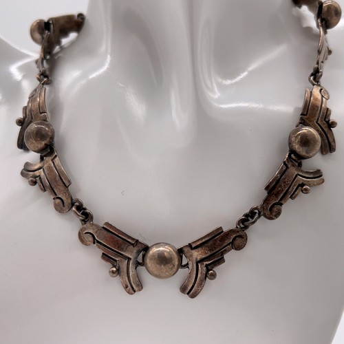 Ana Brilanti Victoria Taxco Sterling Necklace & Bracelet Set 253 Modernist Eagle - Picture 2 of 10