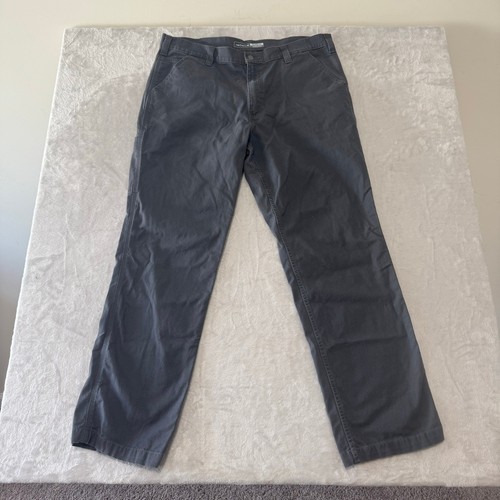 Carhartt Men's Rugged Flex Relaxed Fit Canvas Work Pants 40 x 34 Gray Outdoors