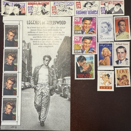 Lot (50) Different US Postage Stamps Unused Collectible - Picture 1 of 8