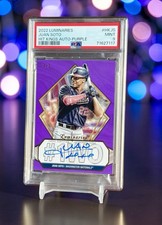 Juan Soto Purple Refractor /3 Auto Topps Luminaries PSA 10 POP 1 2022 On Card