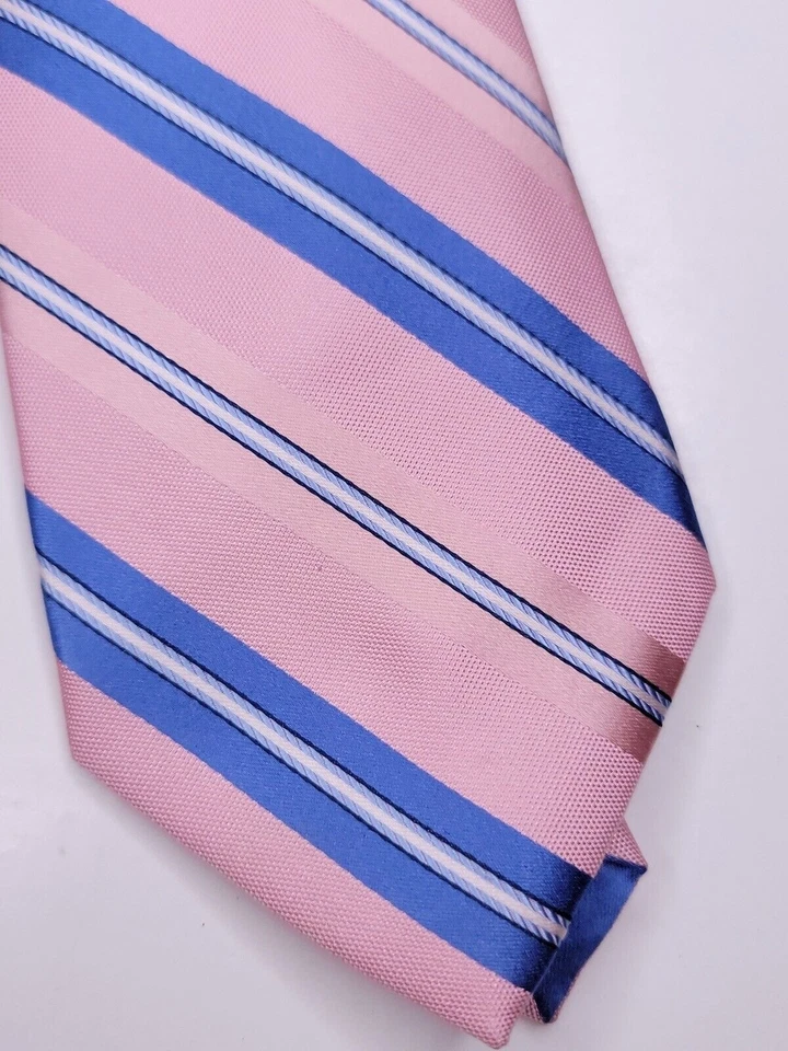 Corbata formal Club Room para hombre 59"Lx3,5"W rosa Foto 2 de 4