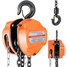 Uimoso Manual Chain Hoist 2200 lbs Capacity with 10 ft G80 Load Chain