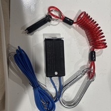 Trailer Breakaway Switch 4ft Coiled Cable Trailer Brake Control Kit Red