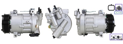 COMPRESSOR AIR CONDITIONING 51-0944 FOR PEUGEOT PARTNER/Box/Body/MPV/TEPEE  DS - Picture 2 of 10