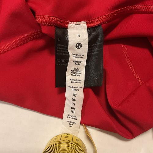 Lululemon Women's Wunder Under HR Tight 25" Leggings size 4 Red - Picture 8 of 10