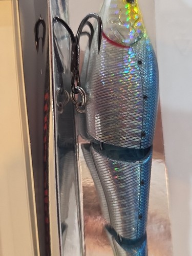 Sebile Magic Swimmer 5 3/4" Floating 1oz Jointed Swimbait Blue Sardine Bass Lure - Picture 13 of 16