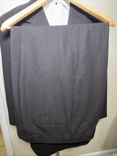 Vintage 80's Giorgio Armani Le Collezioni Double Breasted suit 44R 36X28 Gray - Picture 2 of 22