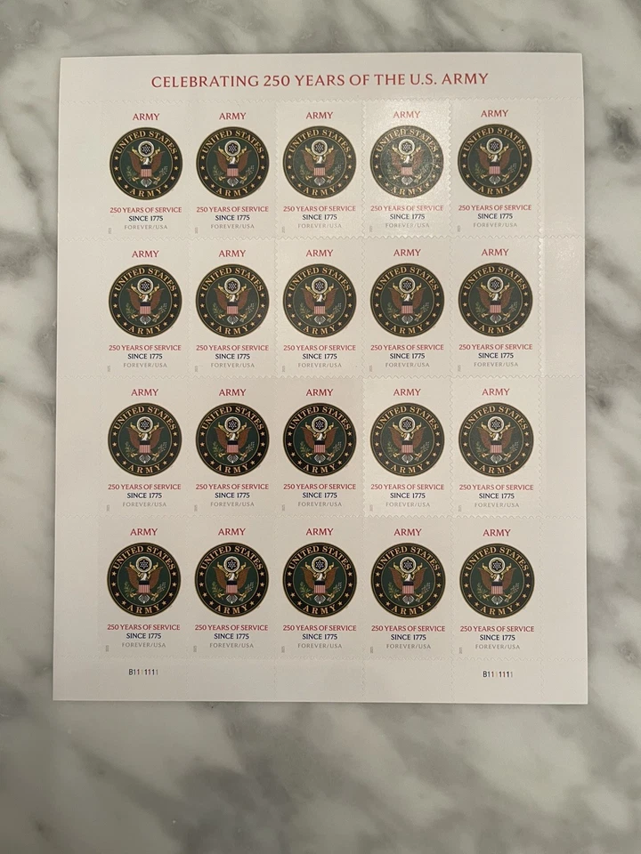 2026 Sc# 6010.6012 US Army Navy Marines Anniversary MNH Full Sheets Great Price - Image 2 of 3