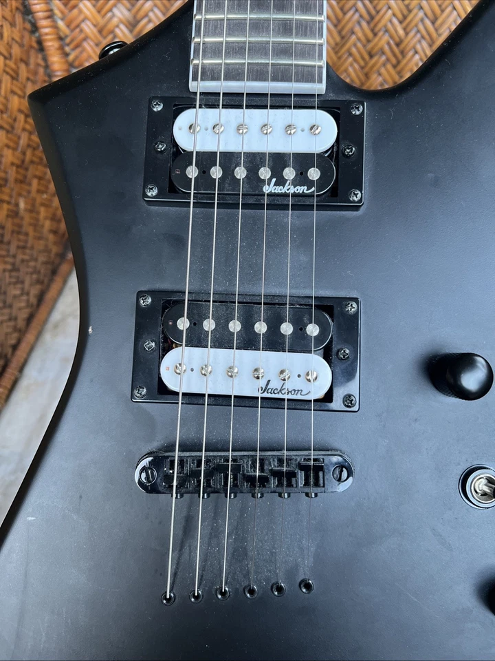 Jackson Kelly Satin Electric Guitar Black With Zebra Stripe Jackson Humbuckers - Image 4 of 4