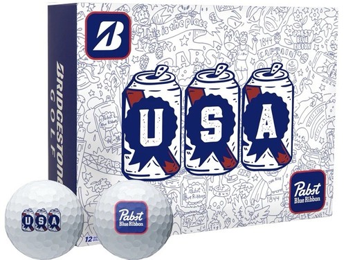 Bridgestone x PBR Pabst Blue Ribbon Beer Kit Limited Golf Balls, Putter + Towel - Picture 13 of 13