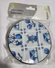 Xenos Home Collection 6-Piece Cork & Ceramic Coasters Dutch Windmill Design NEW