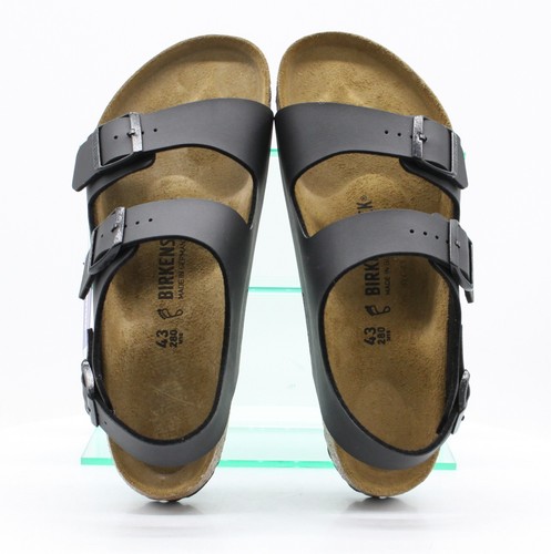 BIRKENSTOCK MILANO BIRKO-FLOR MENS SANDALS REGULAR FIT UK 9 EU 43 BLACK RRP £90 - Picture 8 of 9