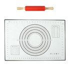  Non-stick Rolling Pin Wooden Handle Roller Silicone Rolling Stick with Baking