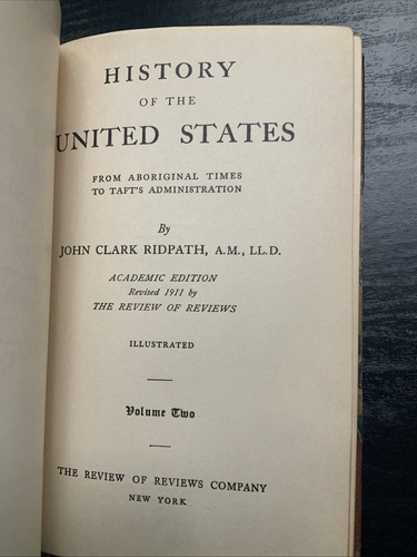 RIDPATHS HISTORY OF THE UNITED STATES VOL. I, VOL.II VOL,III VOL,IV - Picture 7 of 13