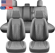 Leather Seat Covers for Chevy Silverado 1500 Car Seat Cover Fit for 2007-2013