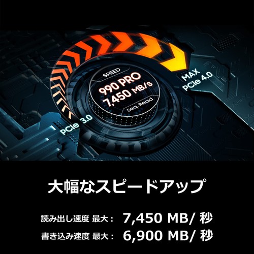 Samsung 990 PRO 1TB PCIe Gen 4.0 x4 (Maximum transfer speed 7,450MB/s) NVMe M.2 - Afbeelding 2 van 6