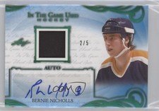 2019-20 Leaf ITG Used Auto Green Spectrum 2/5 Bernie Nicholls #UA-BN1 Auto 8tn